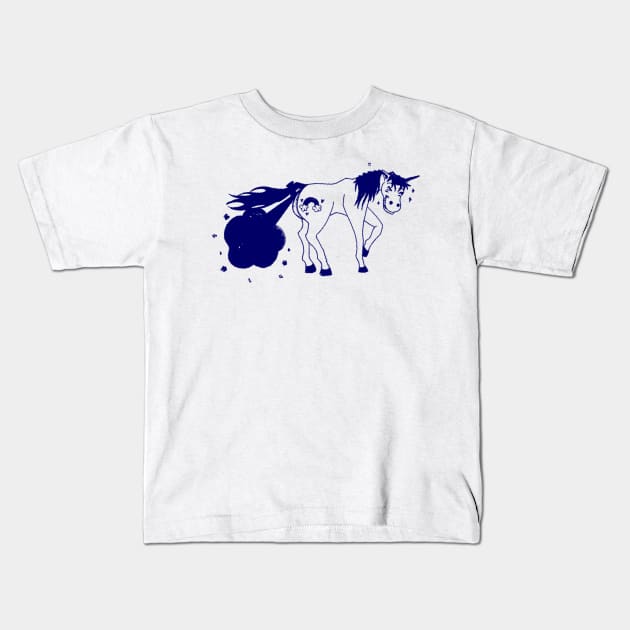 Unicorn Fart Kids T-Shirt by JamexAlisa